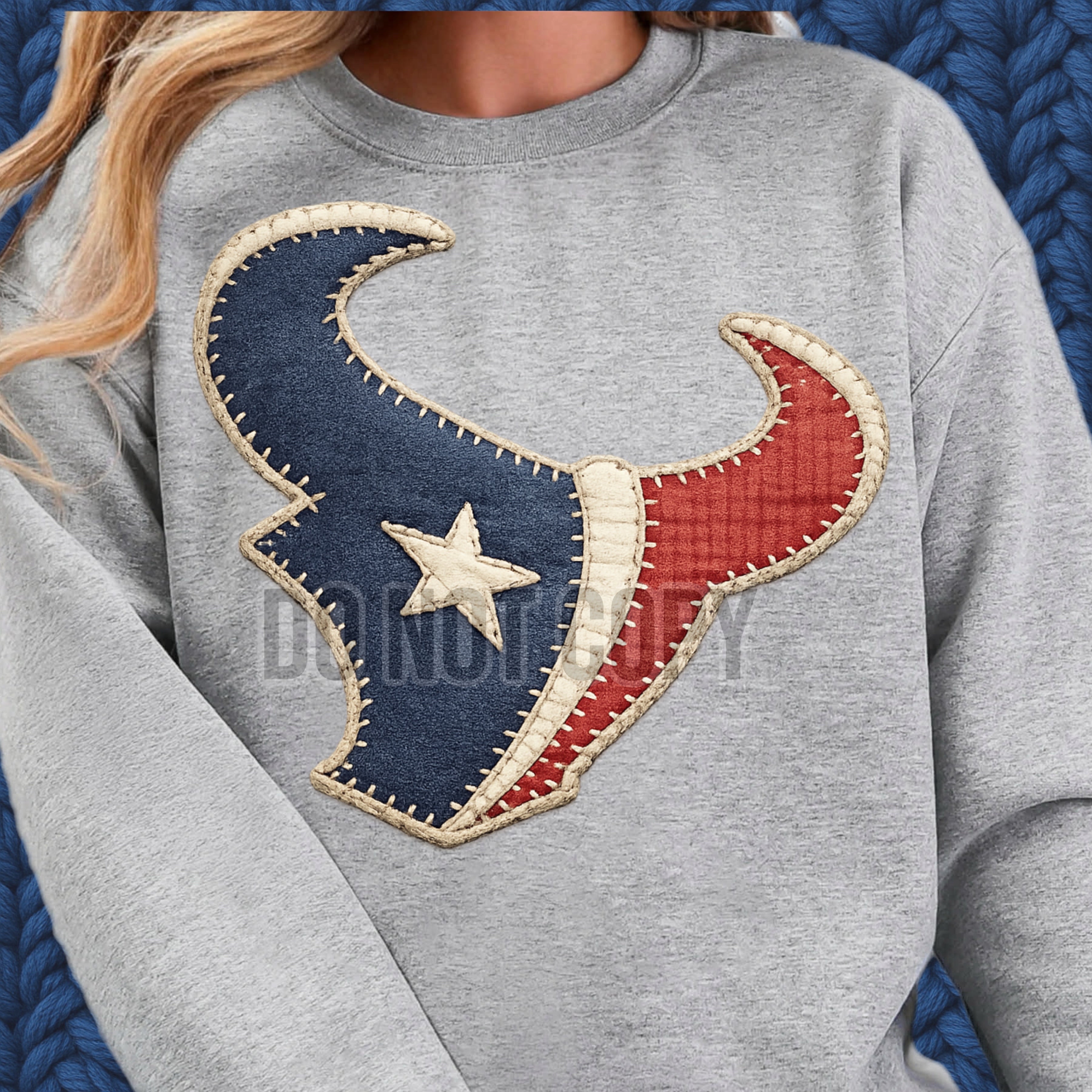 DTF Print Houston Texans Quilted