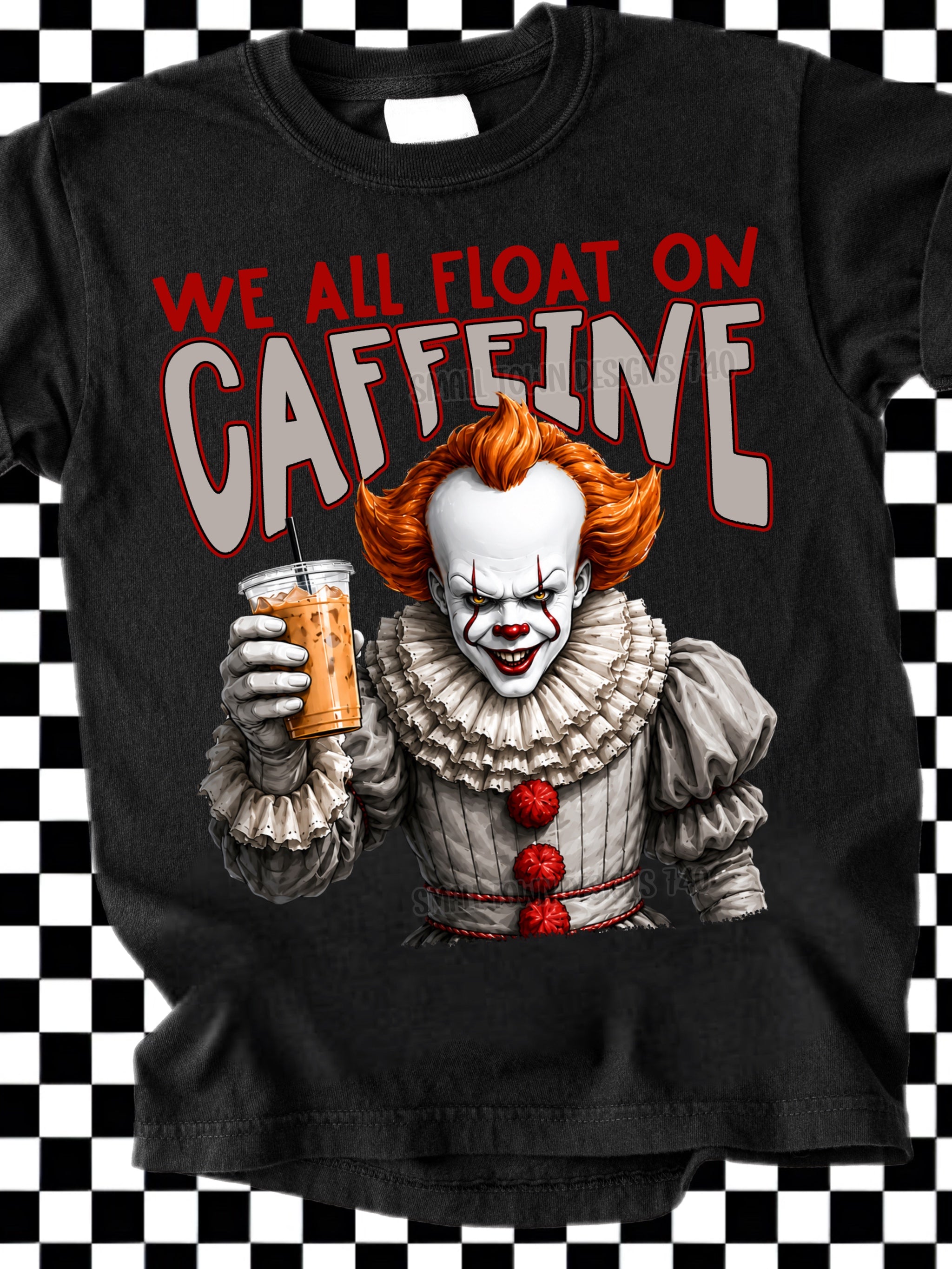 DTF PRINT - Halloween Ghost Face Caffeine Main image