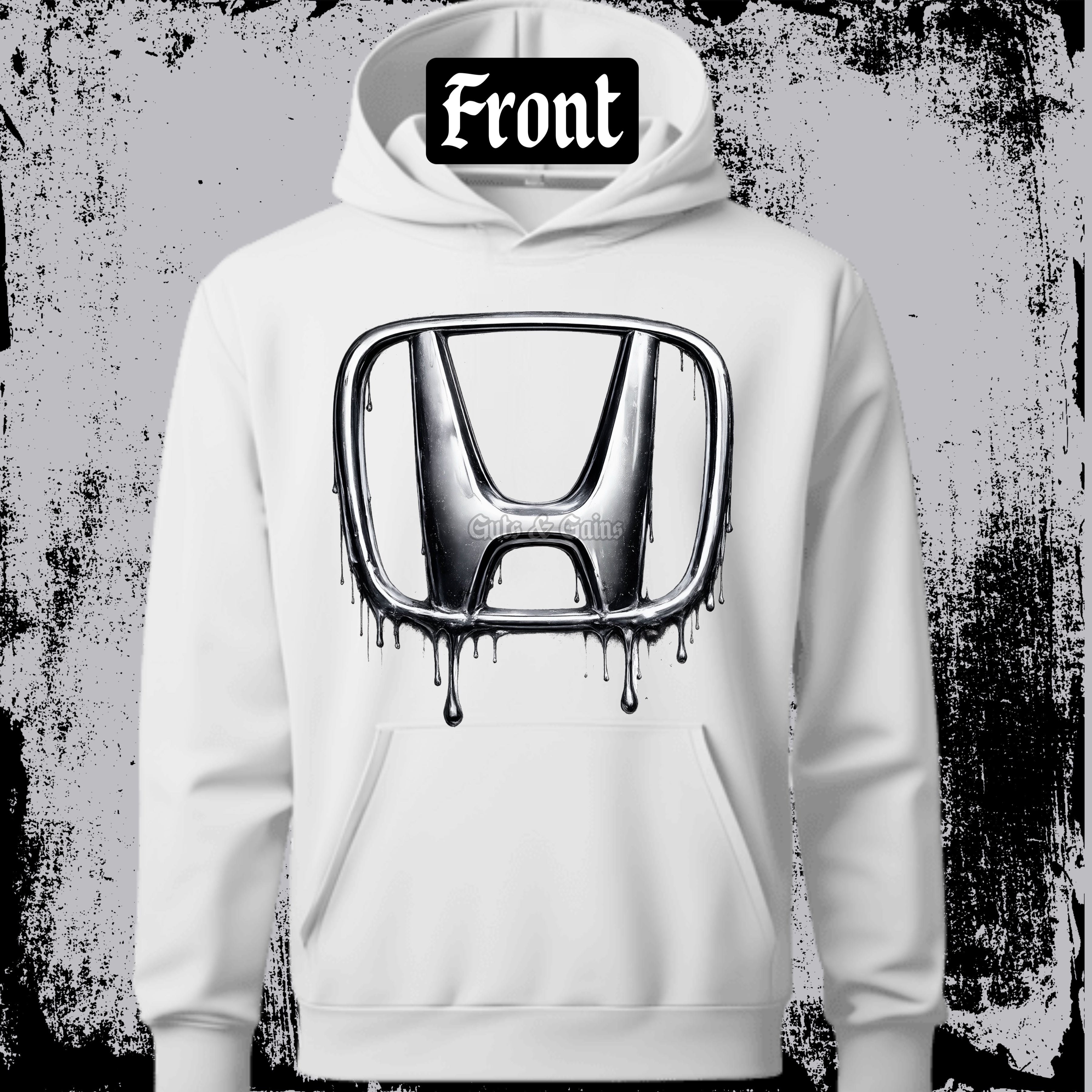 DTF PRINT - Honda Dripping Hooded Sweatshirt Main image