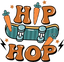 HTV Prints - Easter Hip Hop Skateboard - The Vinyl Haus
