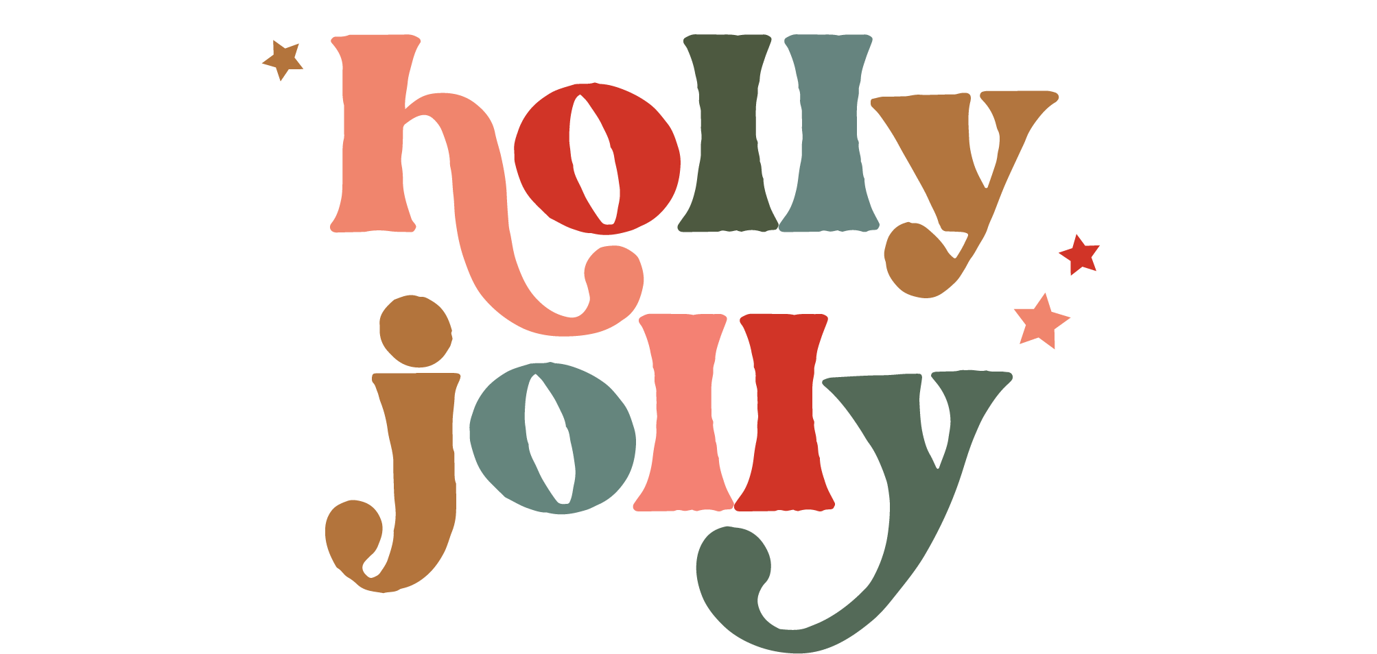 HTV Prints - Holly Jolly - The Vinyl Haus Main image