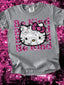 DTF Print Kitty Sparkle Be Kind Pink