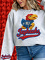 DTF Print KU Jay Hawks Yarn