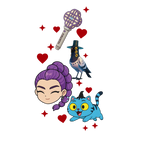DTF Print-K-Pop Demon Hunter Valentine with sleeve design