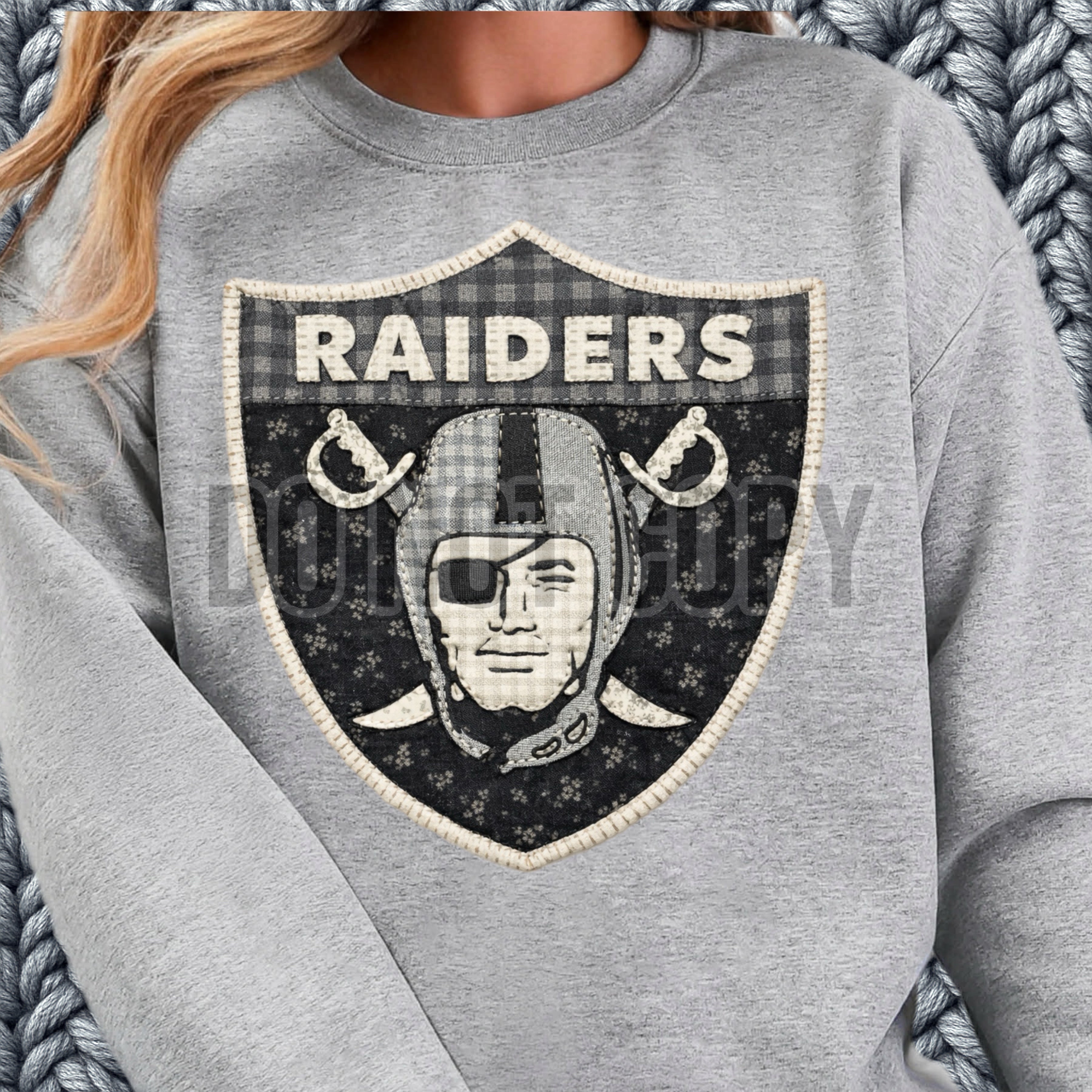 DTF Print Las Vegas Raiders Quilted Main image