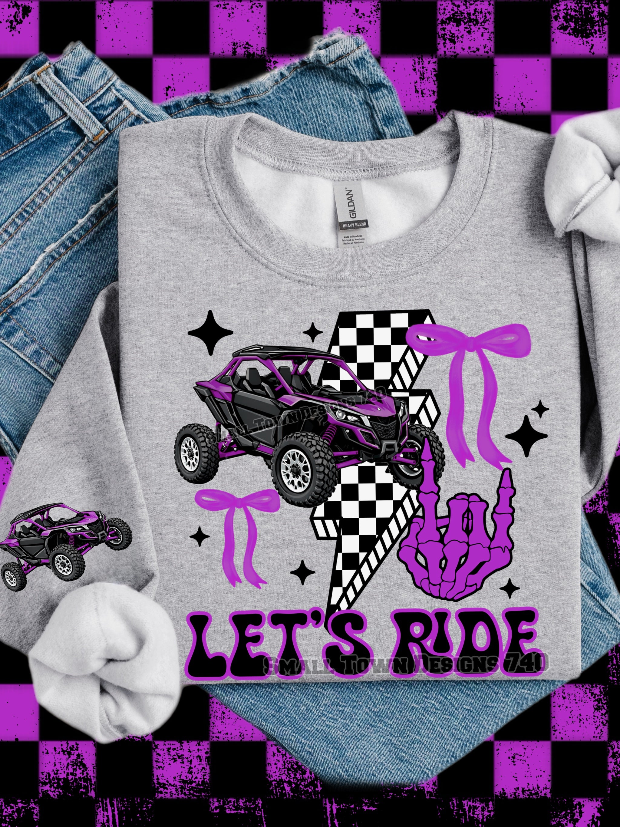 DTF Print Let's SXS Ride Purple