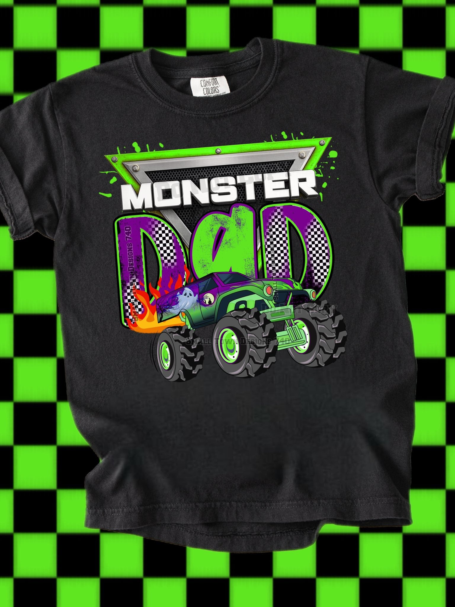 DTF Print Monster Dad Gravedigger