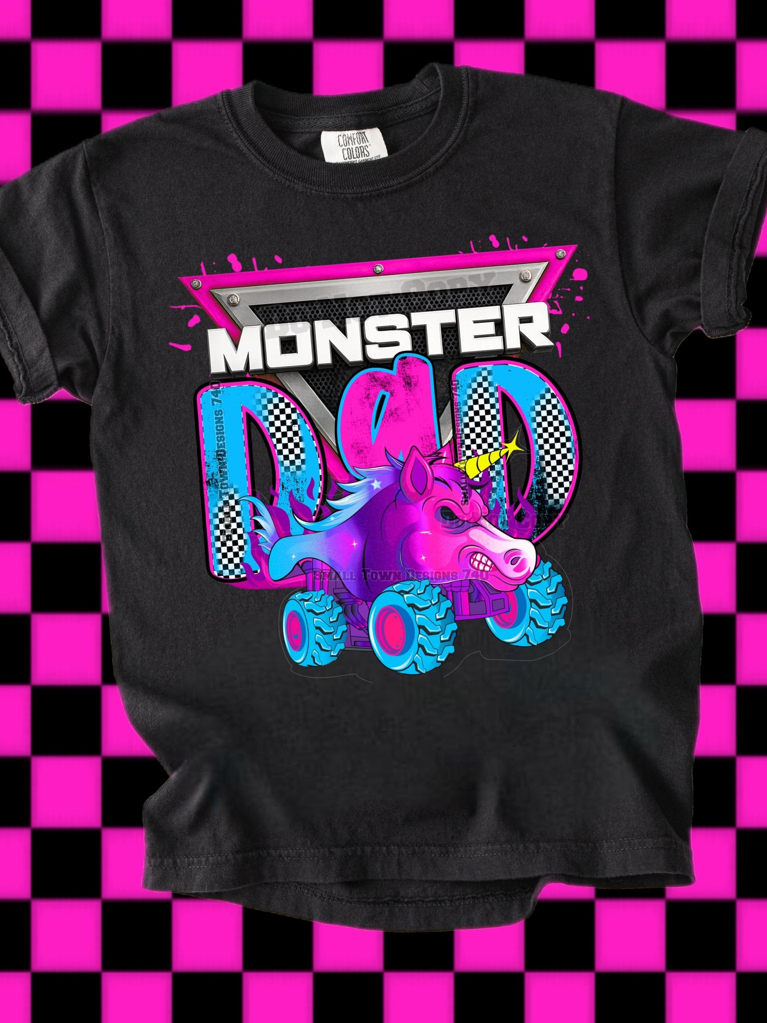 DTF Print Monster Dad Sparkle Main image