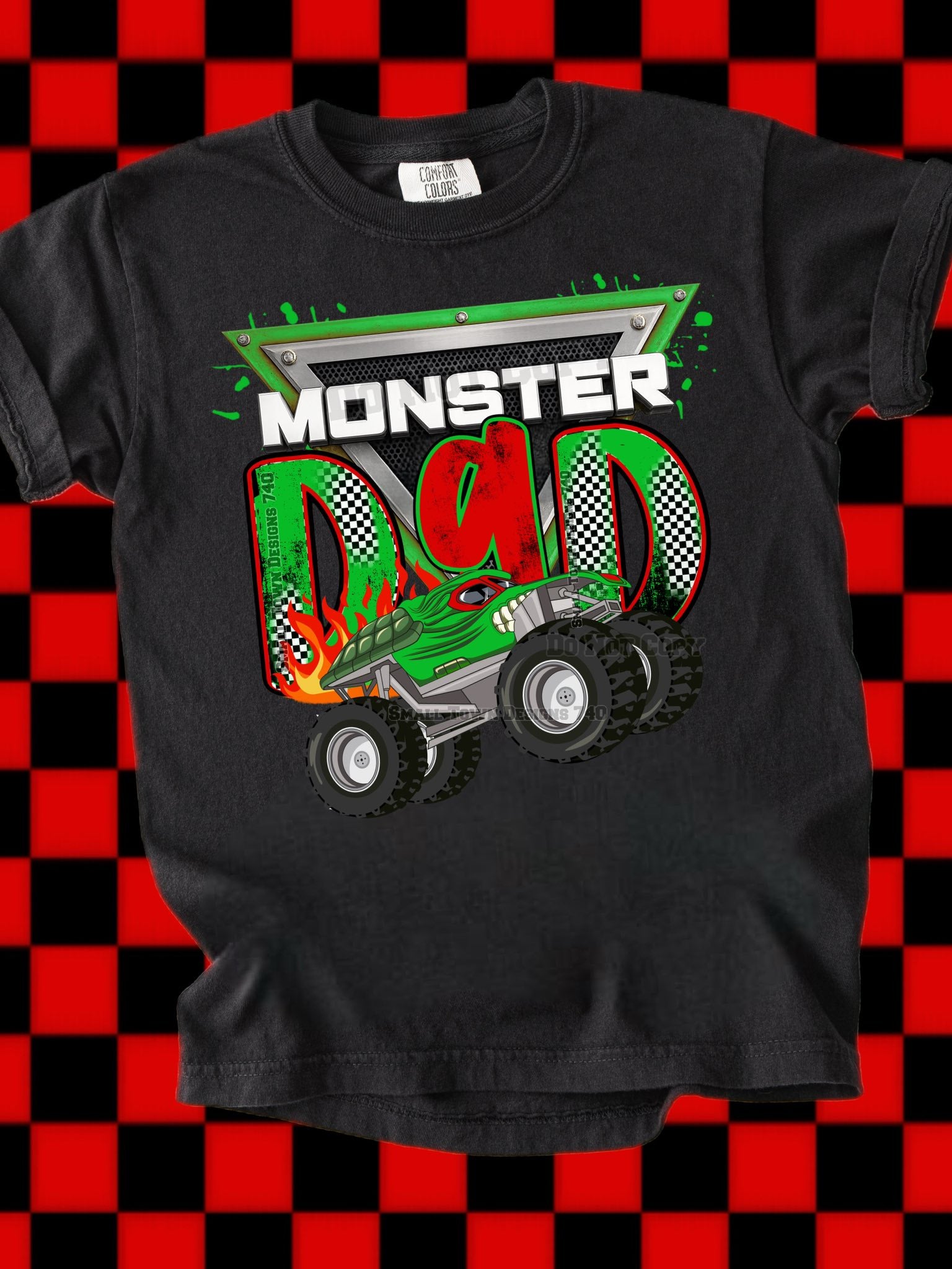 DTF Print Monster Dad Turtle