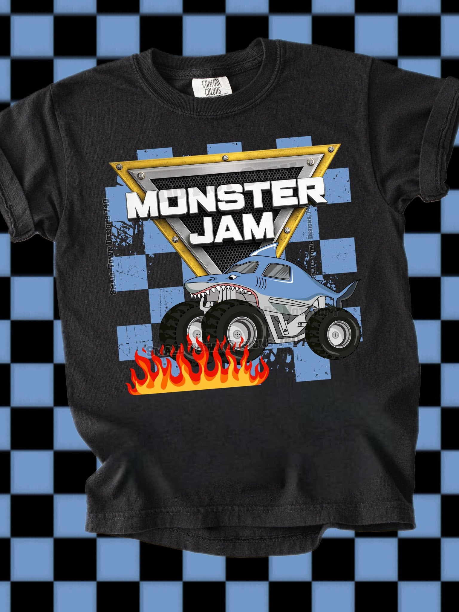 DTF Print Monster Jam Megaladon
