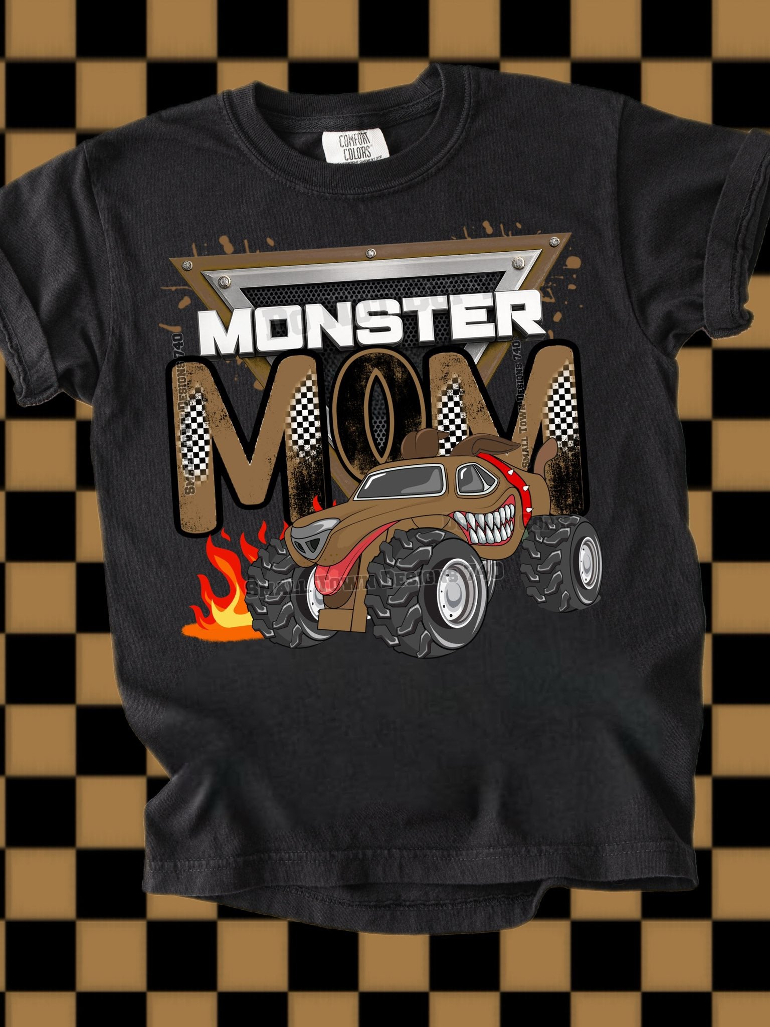 DTF Print Monster Mom Dog