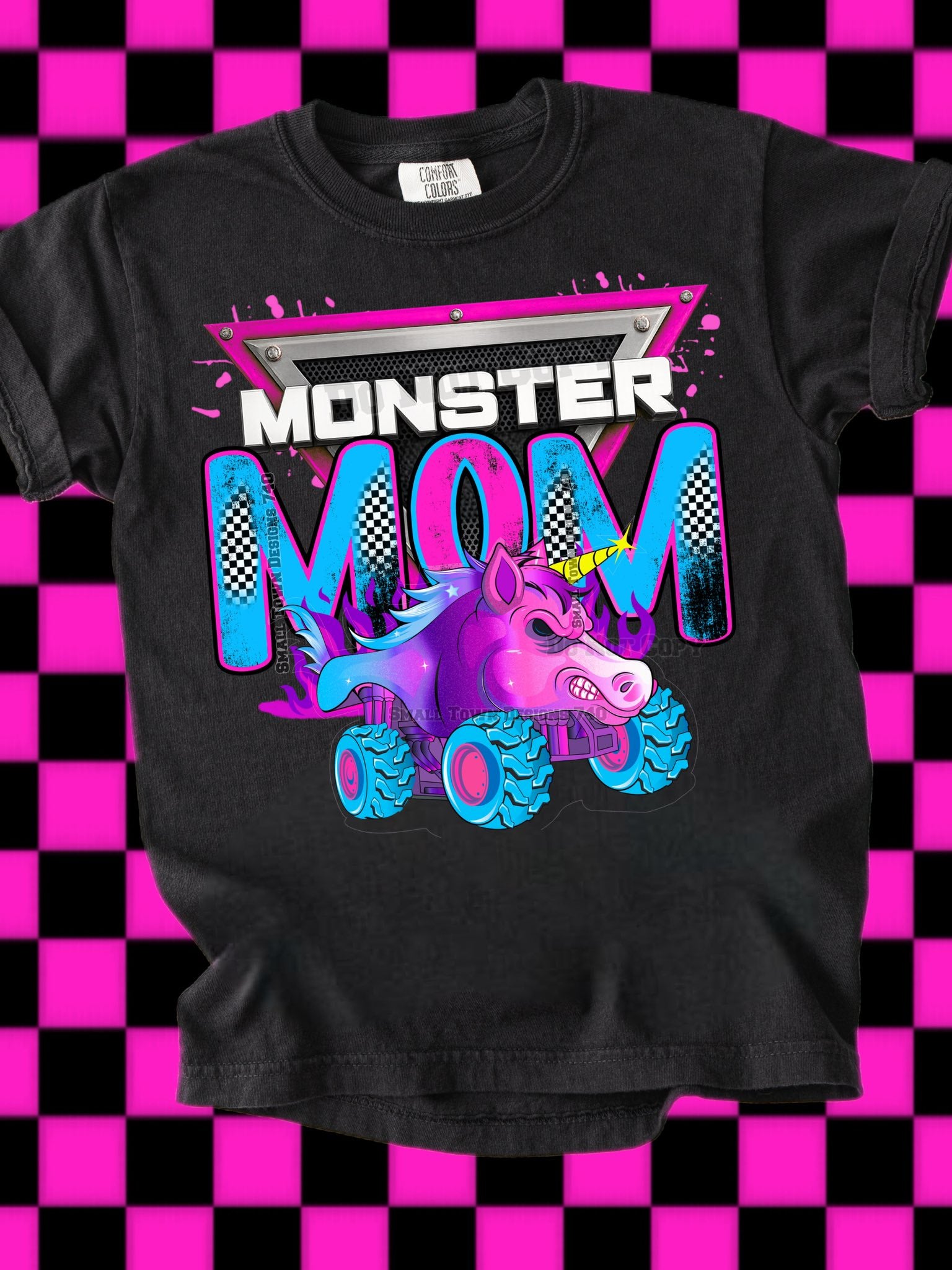 DTF Print Monster Mom Sparkle