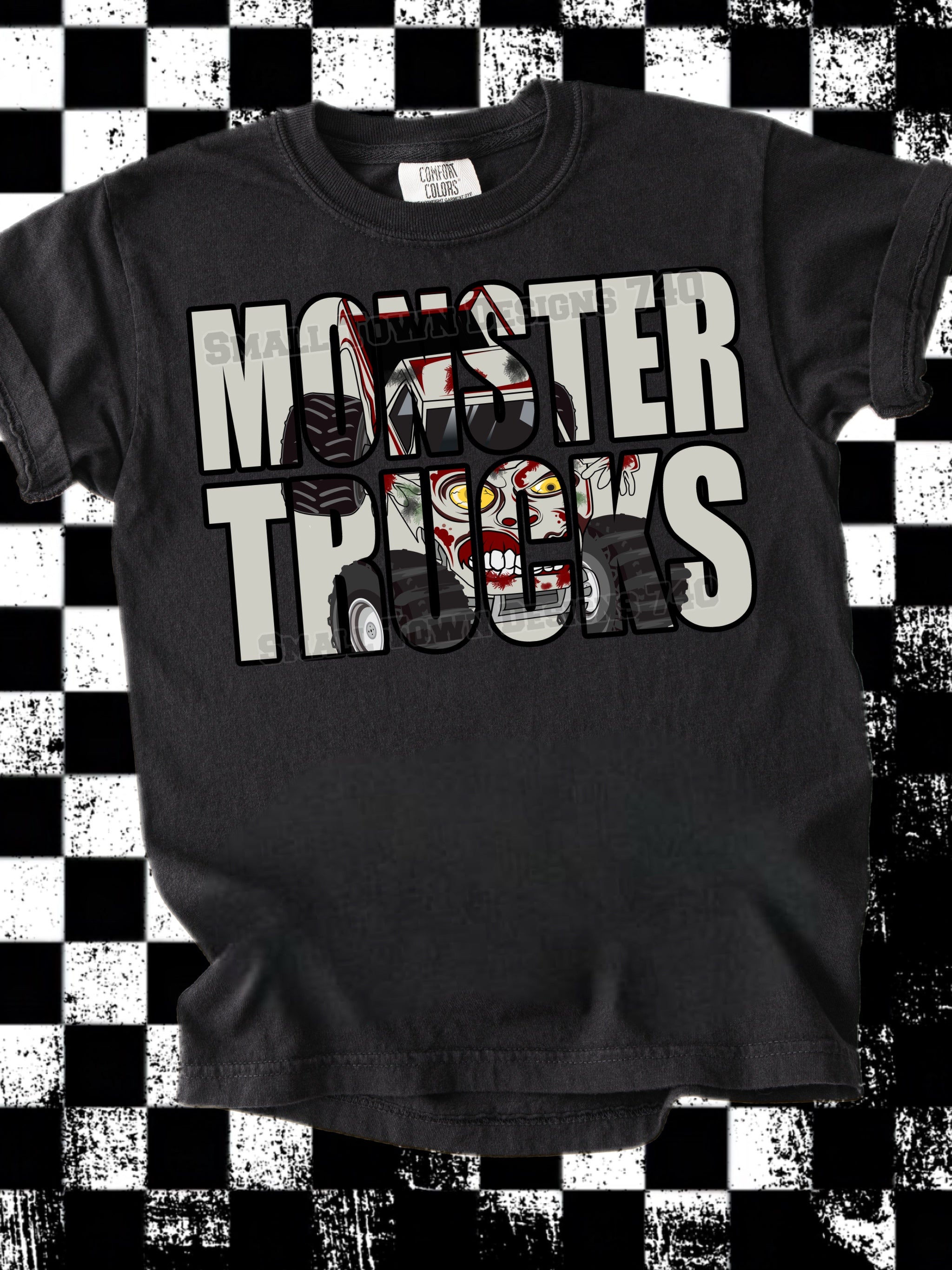 DTF Print Monster Truck Zombie Main image