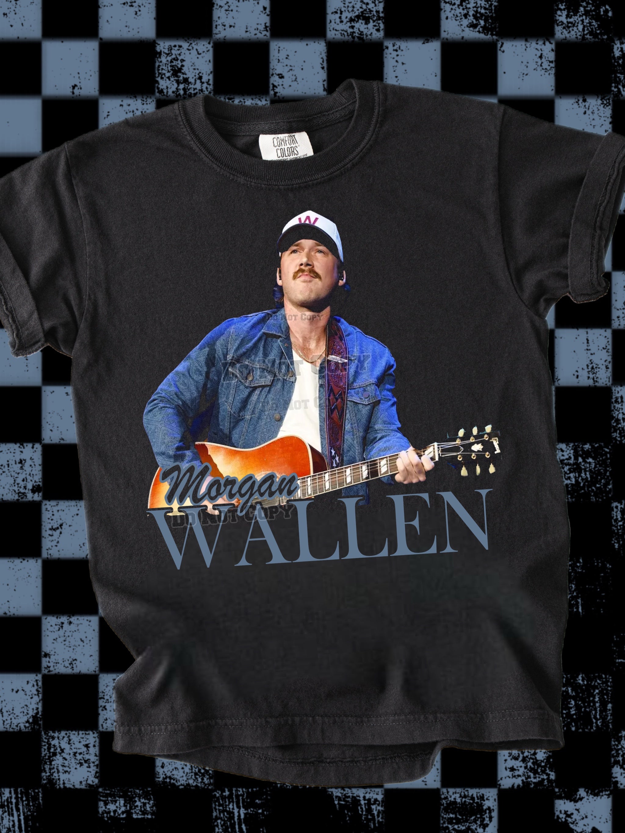 DTF Print Morgan Wallen Halftone