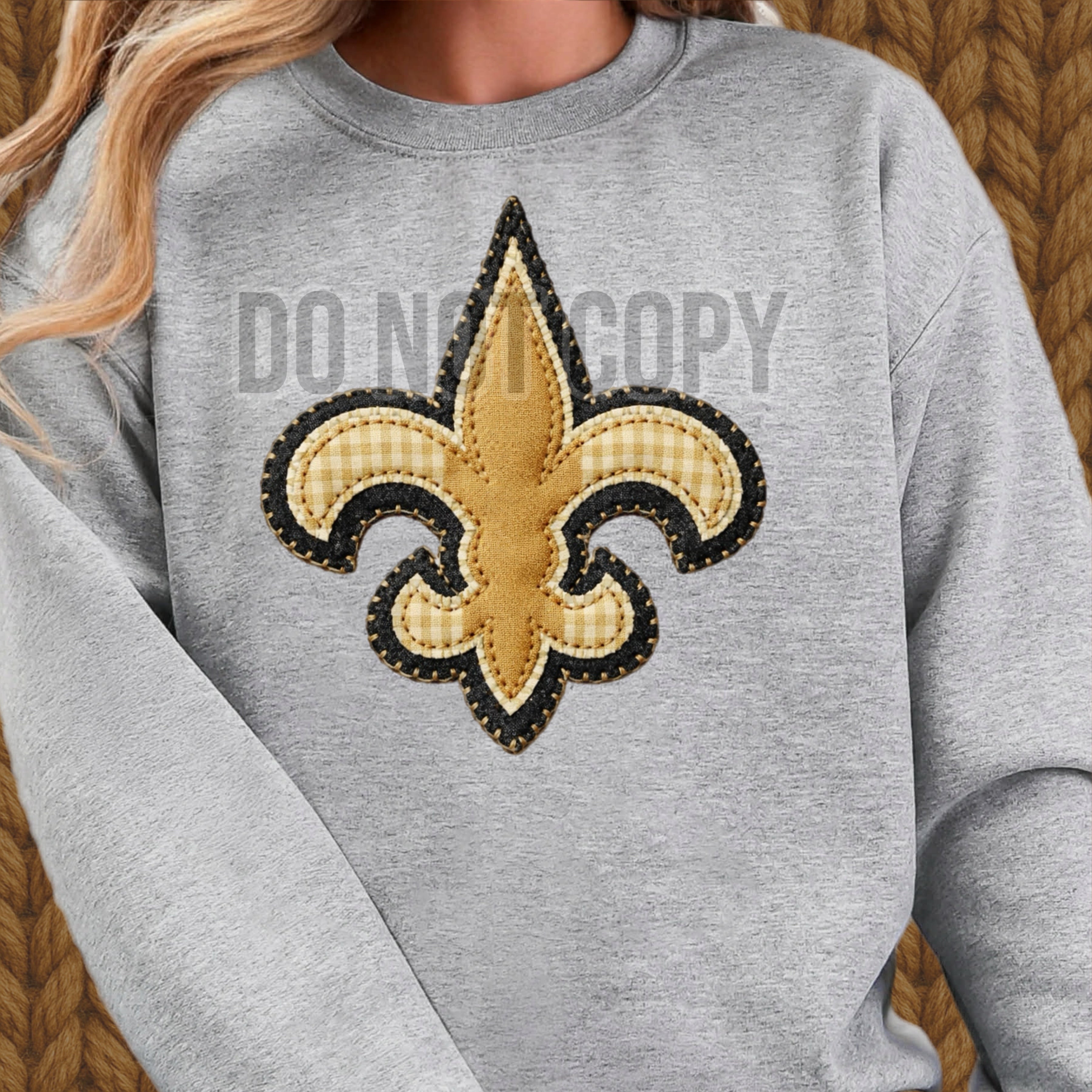 DTF Print New Orleans Saints Quilted Main image