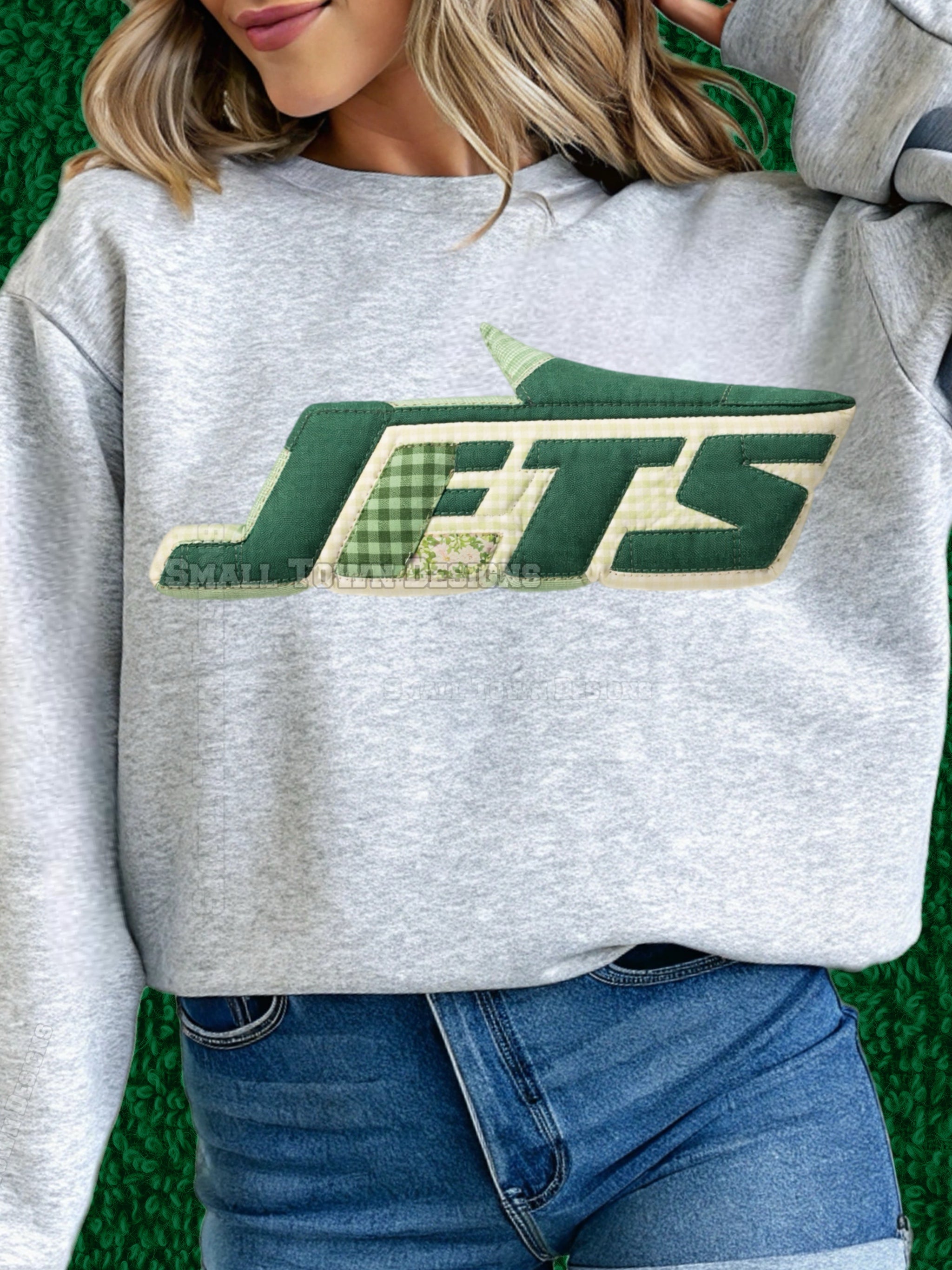 DTF Print New York Jets Quilted