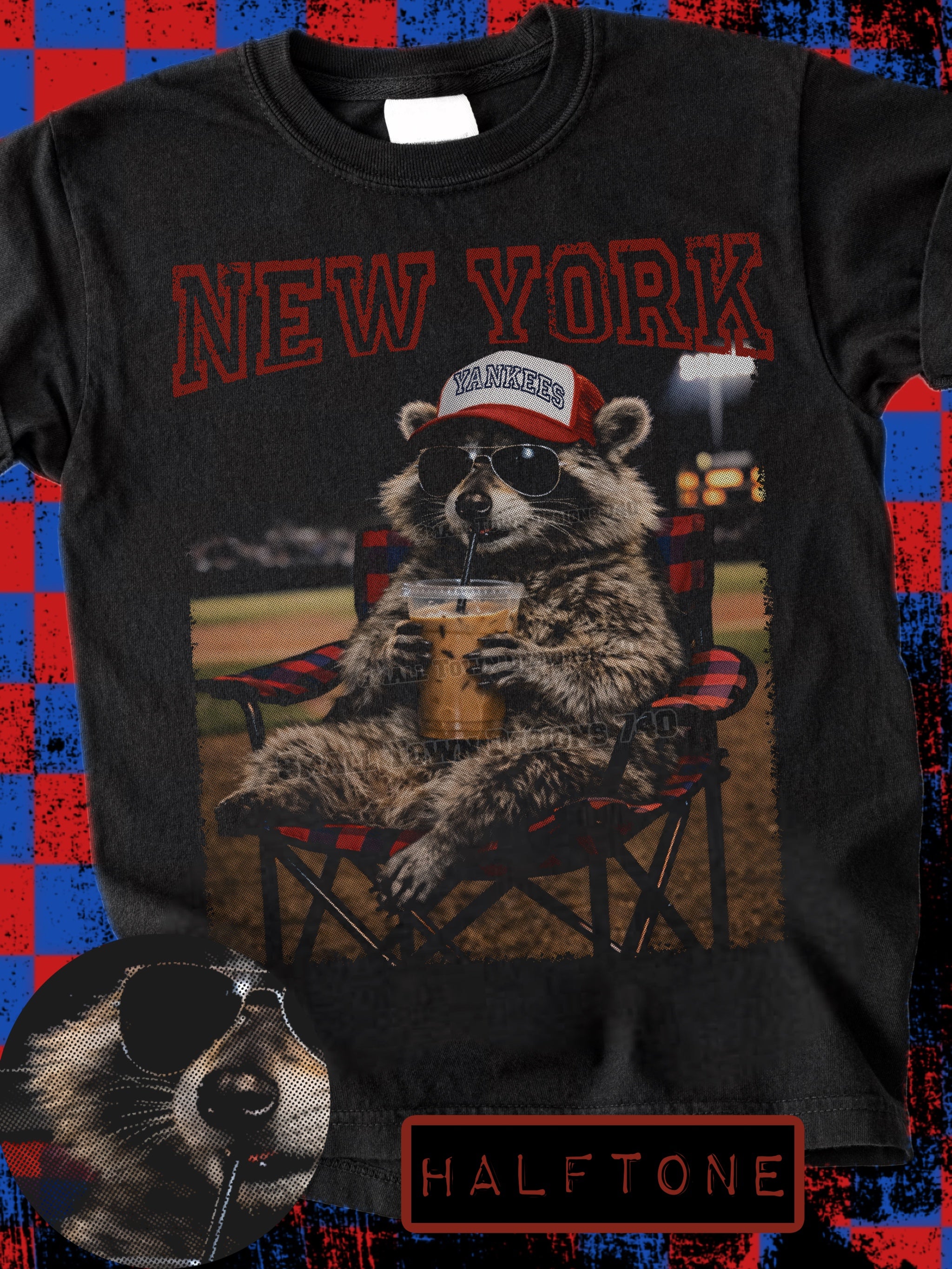 DTF PRINT New York Raccoon Main image