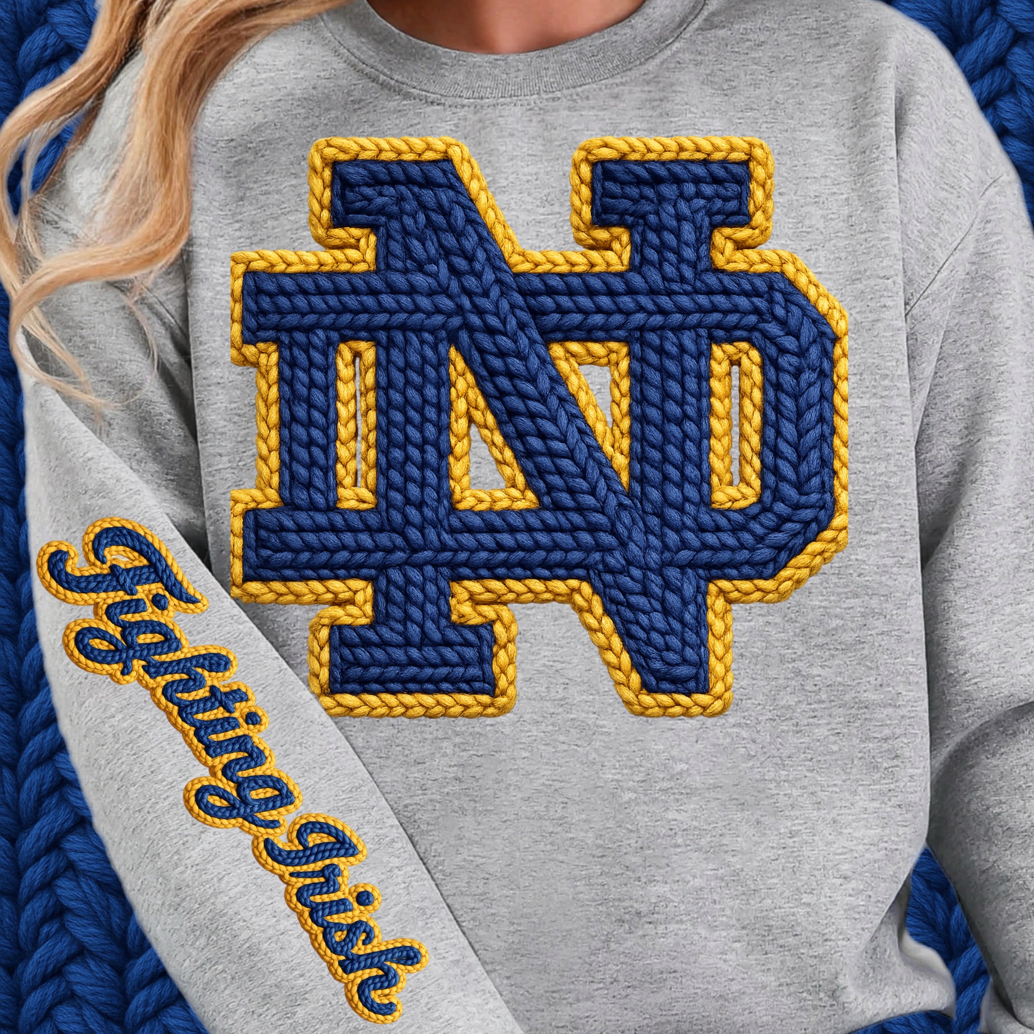 DTF Print Notre Dame Crochet Main image