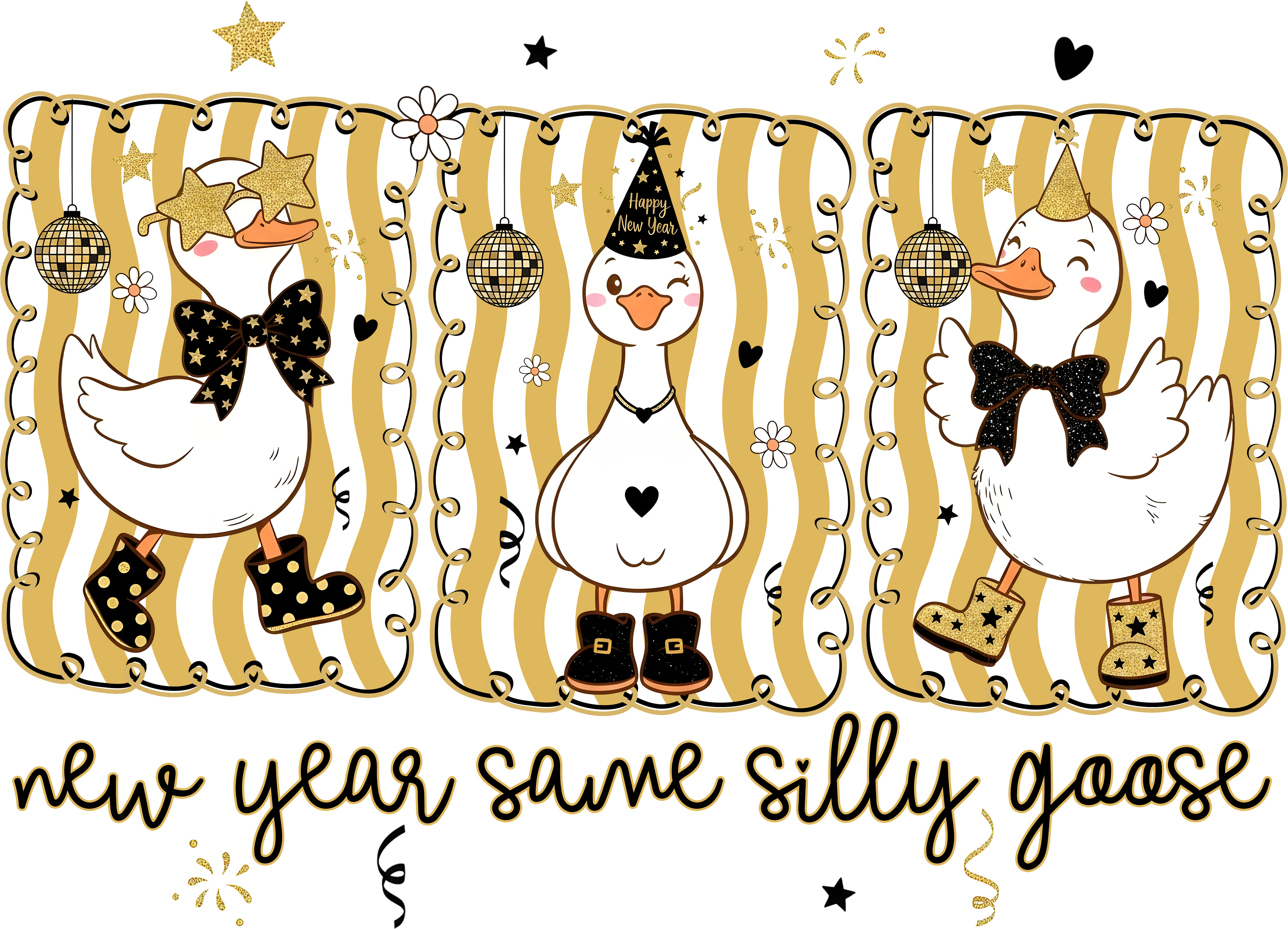 DTF Print-New Year Same Silly Goose Main image
