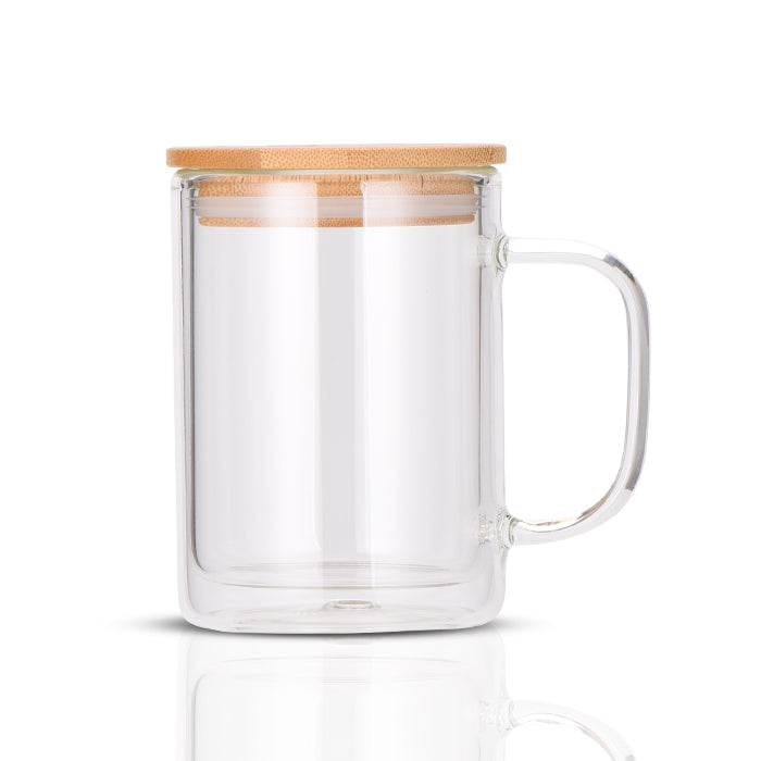 Clear Glass Can Snow Globe-15 oz