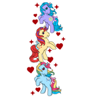 DTF Print-Vintage Valentine Pony with sleeve design