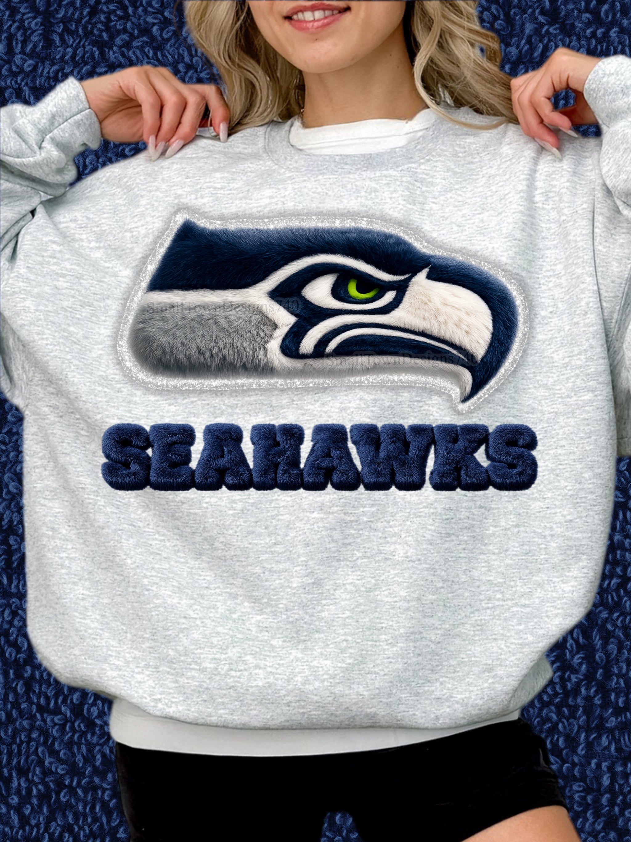 DTF Print Seattle Seahawks Fuzzy