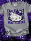 DTF Print Sparkle Kitty Be Kind Purple