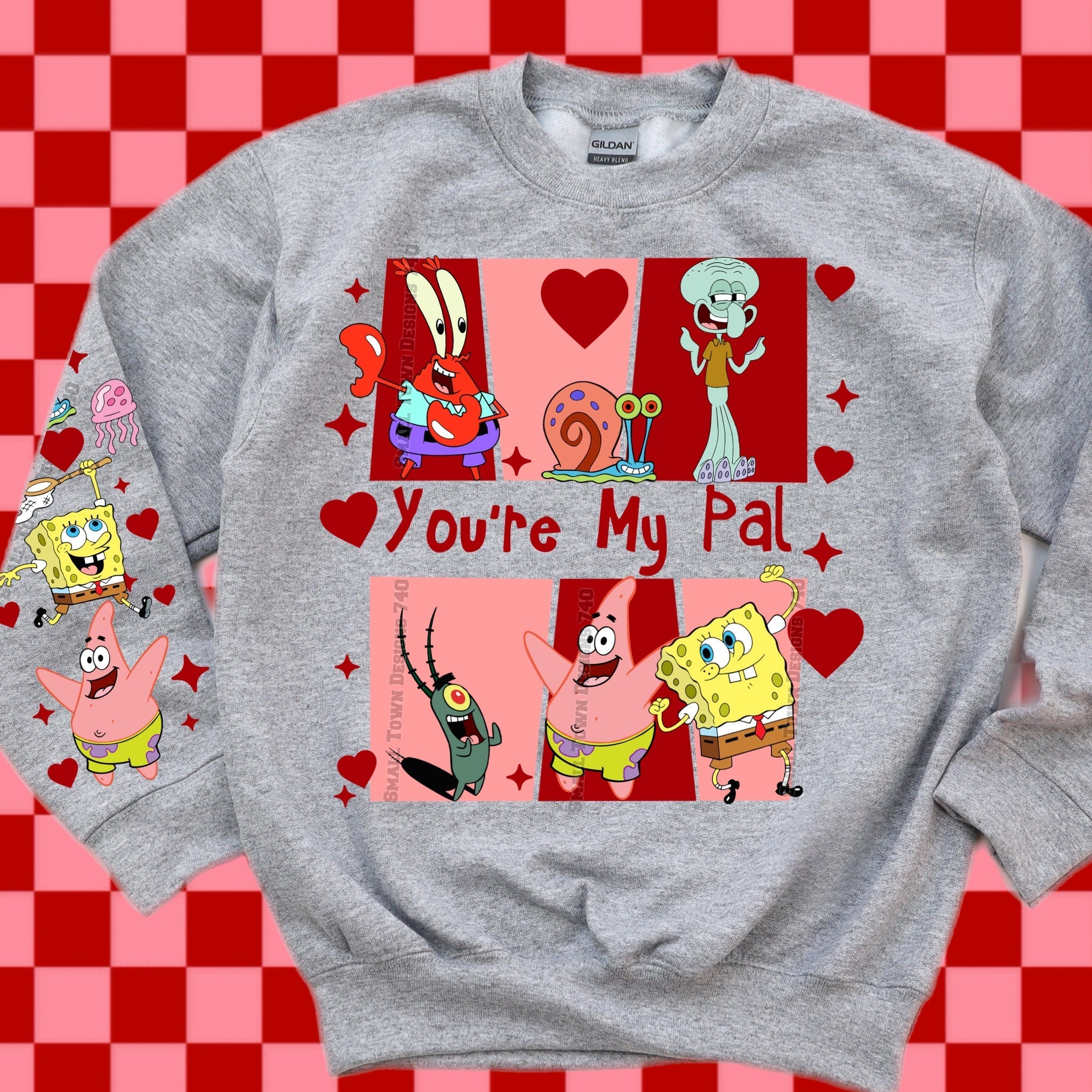 DTF Print SpongeBob Valentine