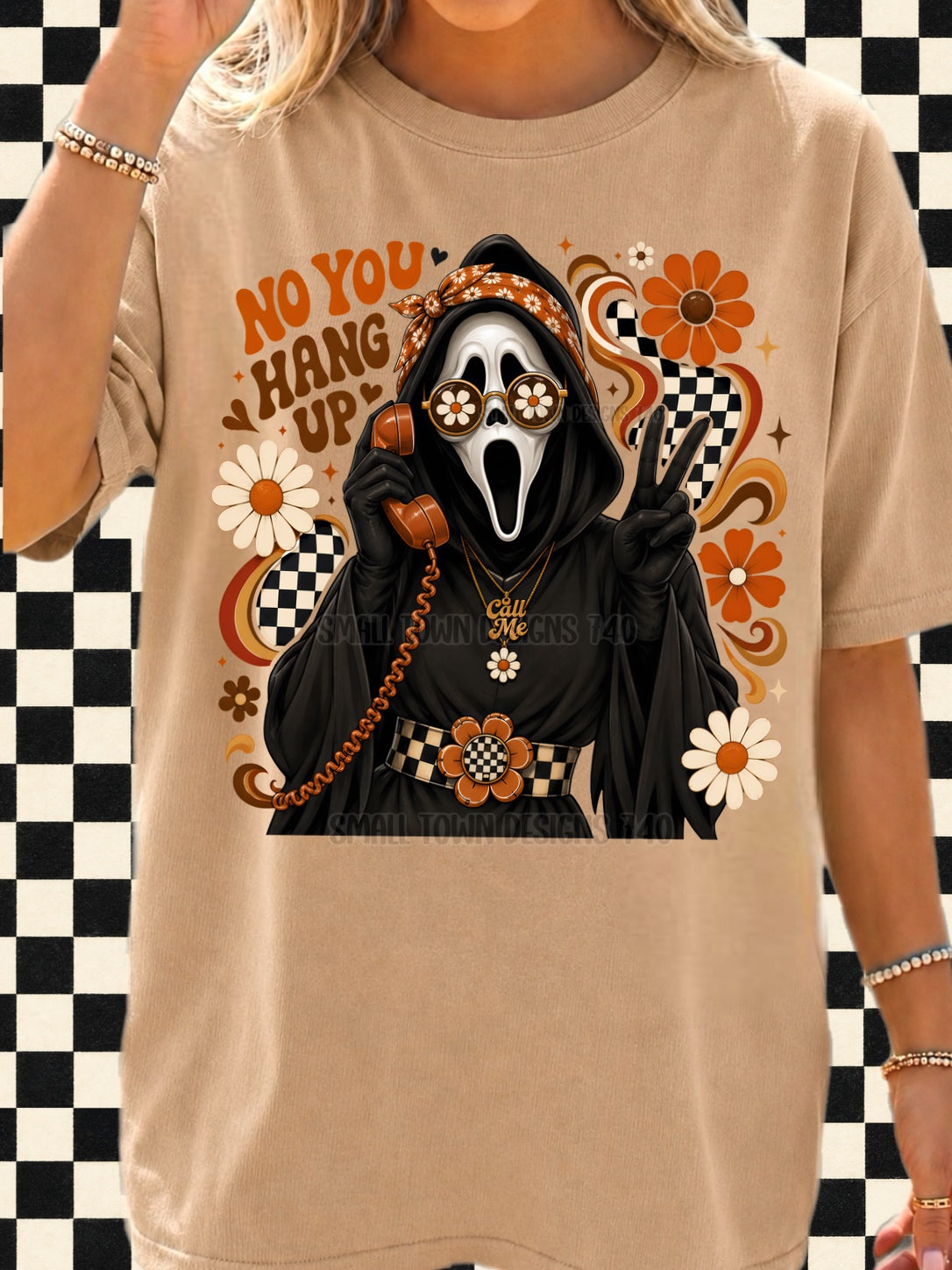 DTF PRINT - Scary Guy T-Shirt Boho Main image