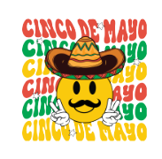 Sublimation Prints - Cinco Cinco Cinco De Mayo - The Vinyl Haus Main image