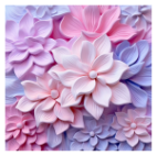 3D Floral Pattern Vinyl 12" x 12" - The Vinyl Haus Main image