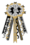 HTV- Black, Gold and Silver Homecoming Mum