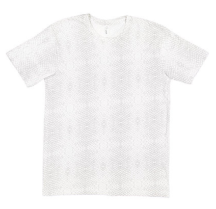 LAT Apparel T-Shirt - White Reptile