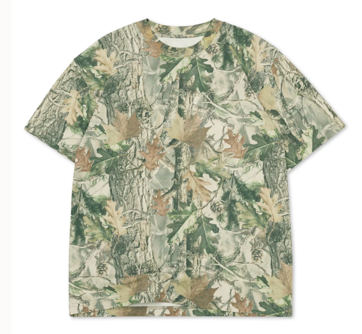 Oversized Boxed Tee Vintage Wood Camo