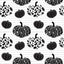 Black and White Leopard Pumpkins With Words Pattern Vinyl 12" x 12 - The Vinyl Haus