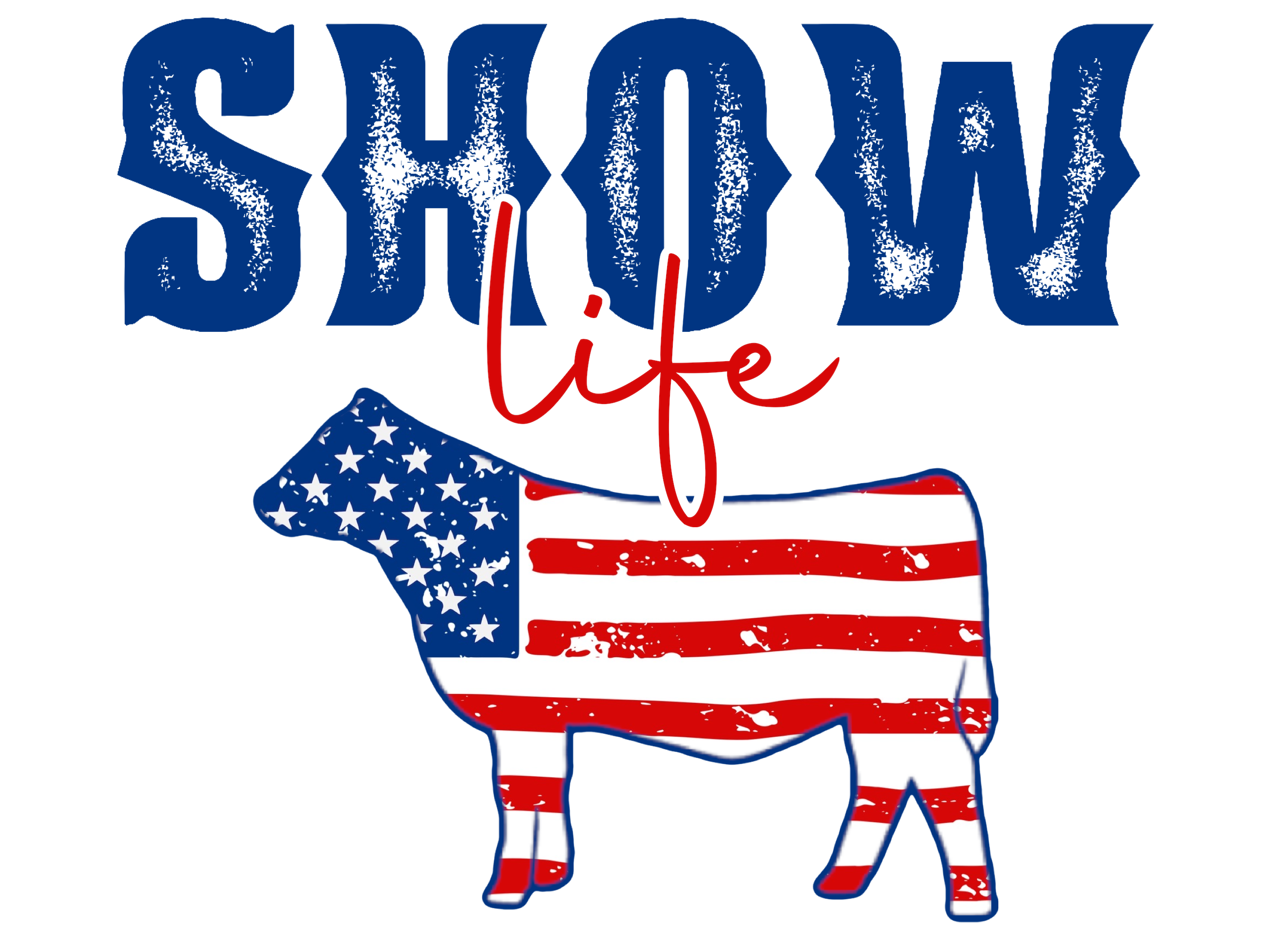 DTF Print-Show Life USA Cow Main image