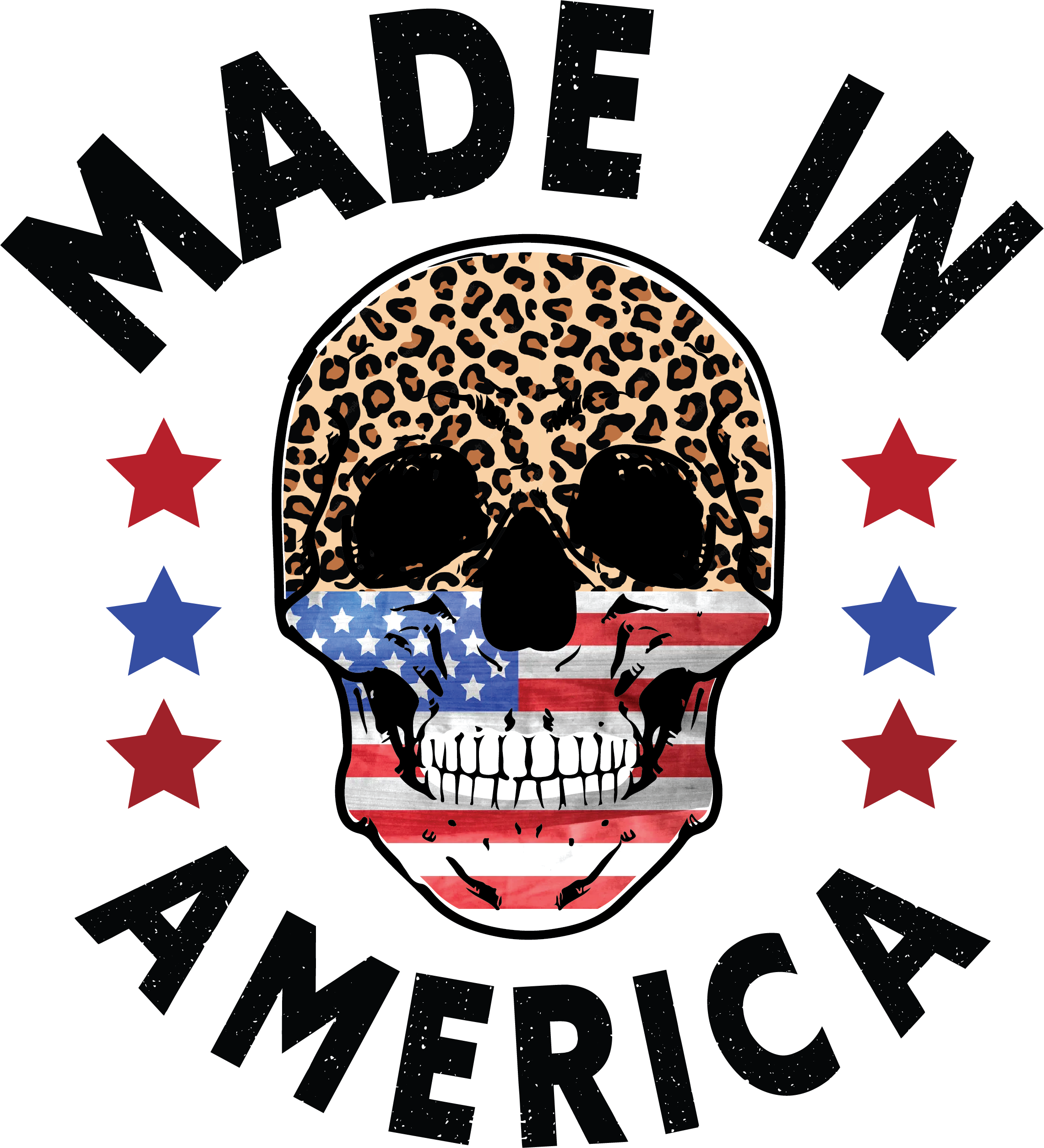 HTV Prints - America Skull - The Vinyl Haus Main image