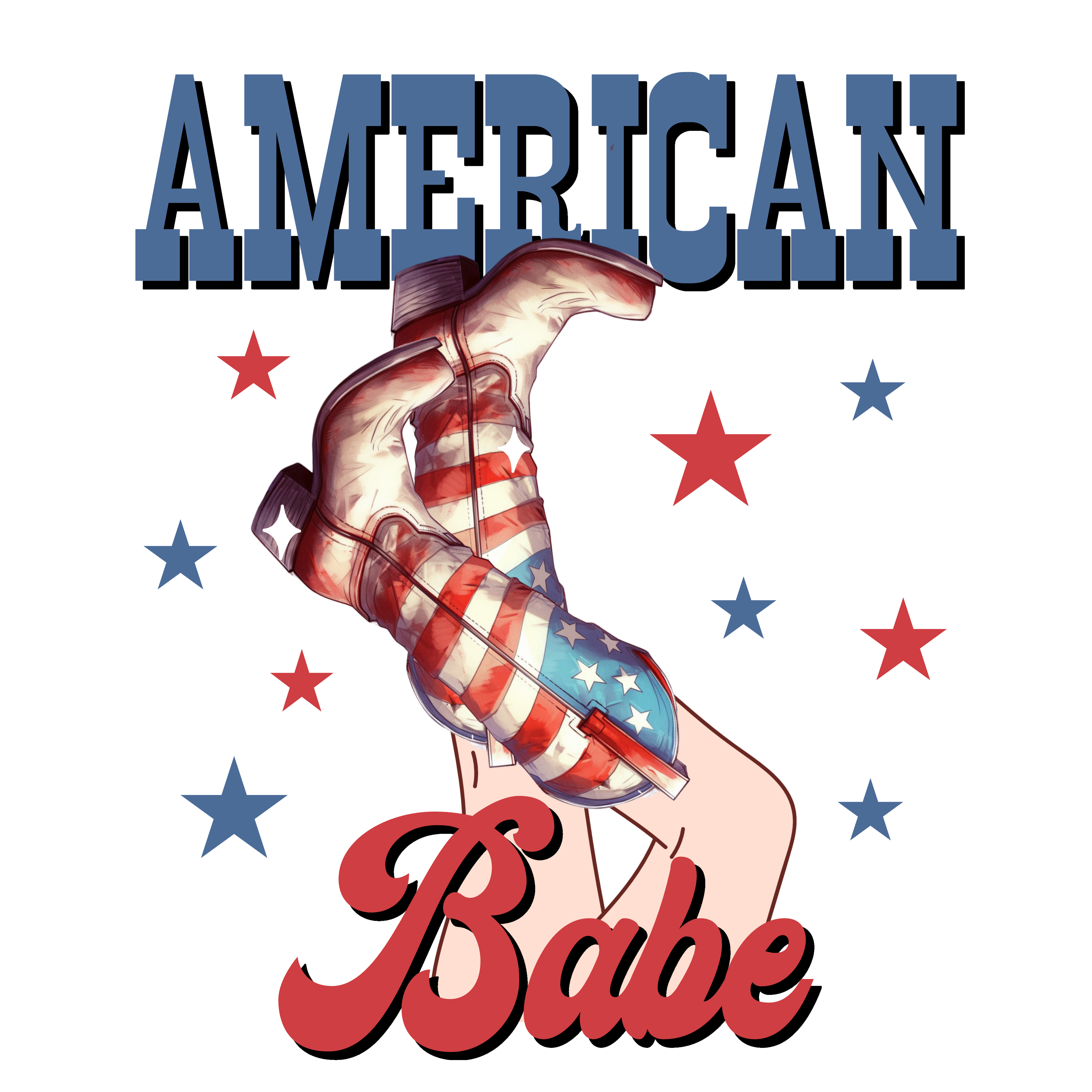 Sublimation Prints -American Babe - The Vinyl Haus Main image