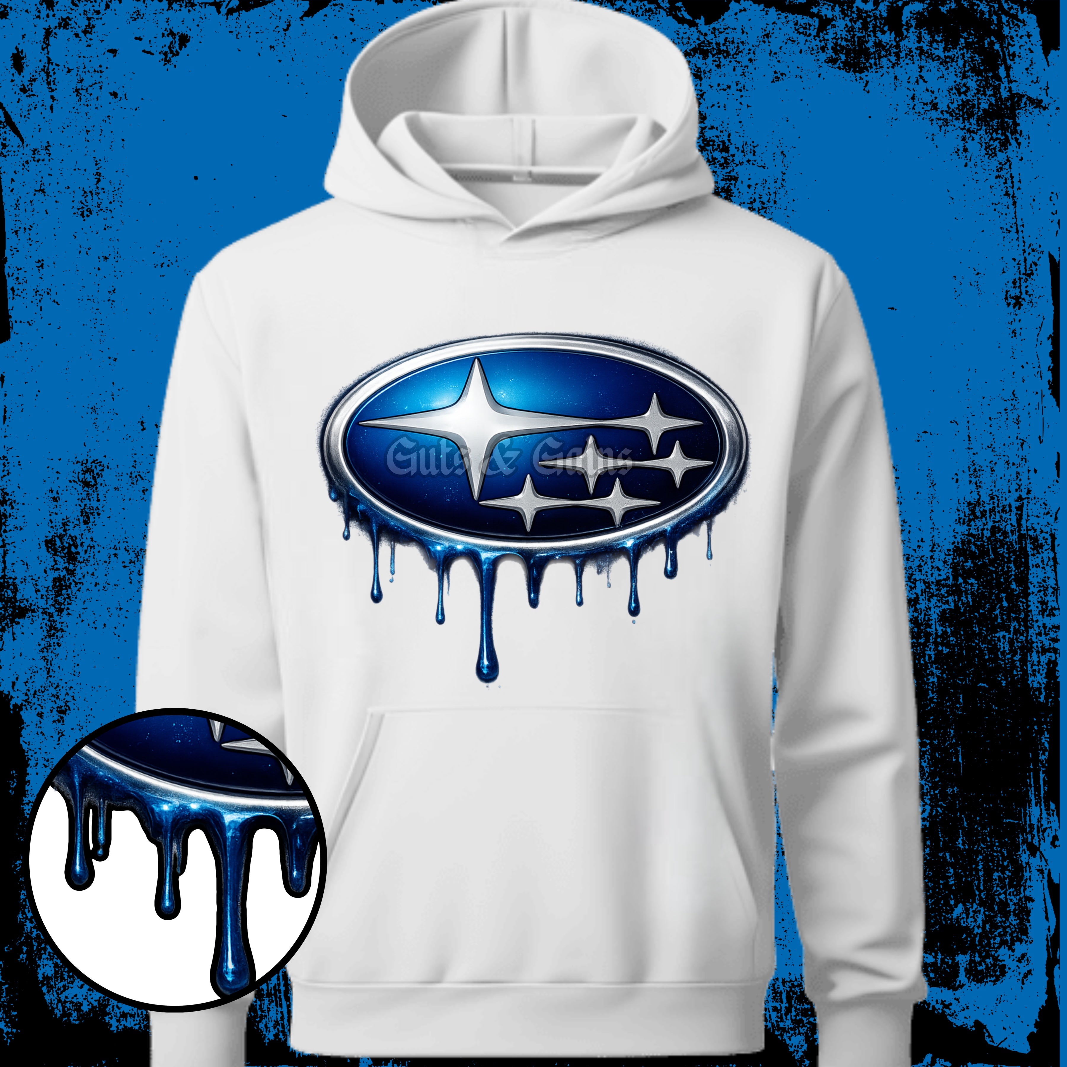 DTF PRINT -Subaru Hooded Sweatshirt Main image