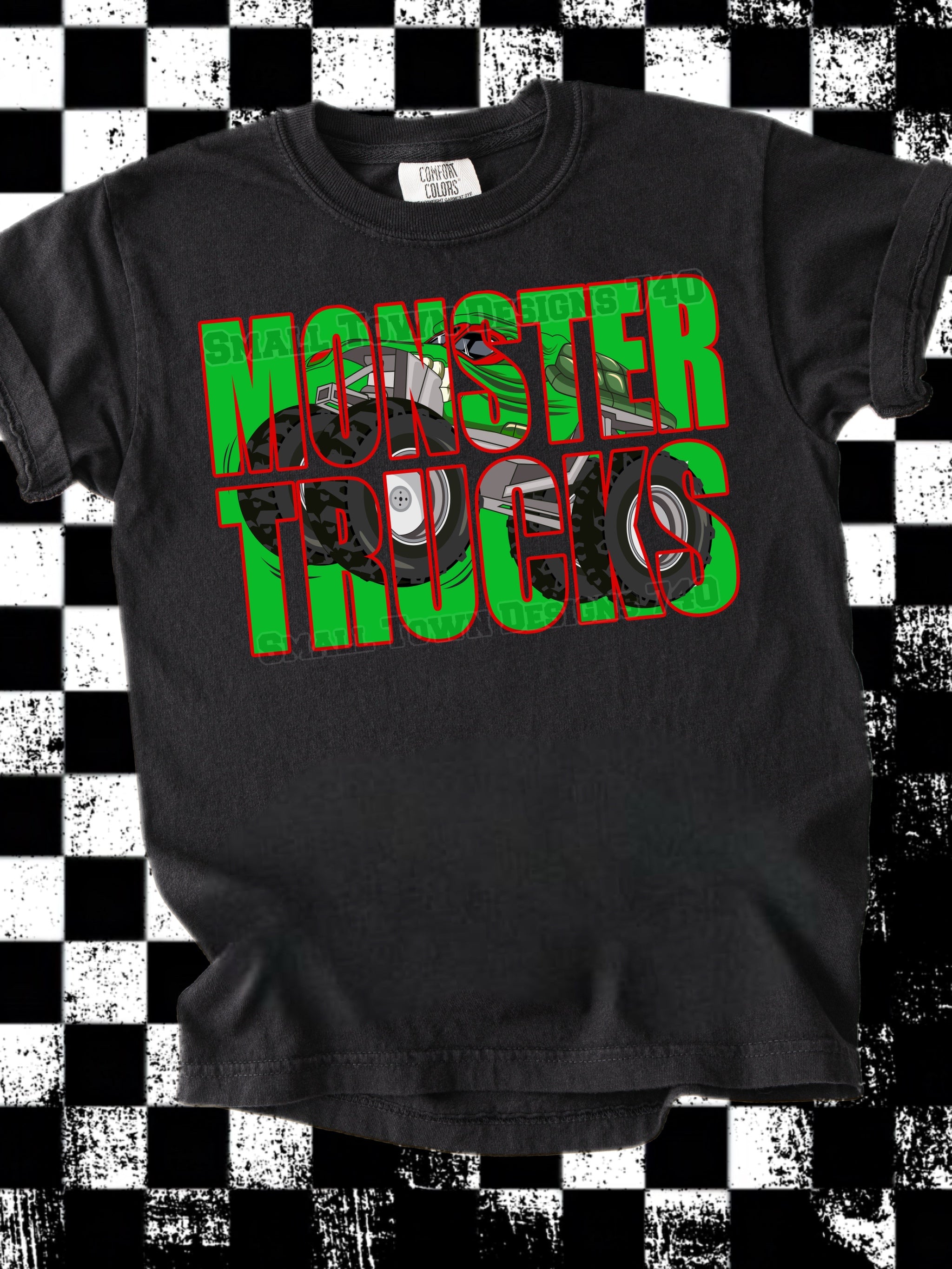 DTF Print Turtle Monster Truck Main image