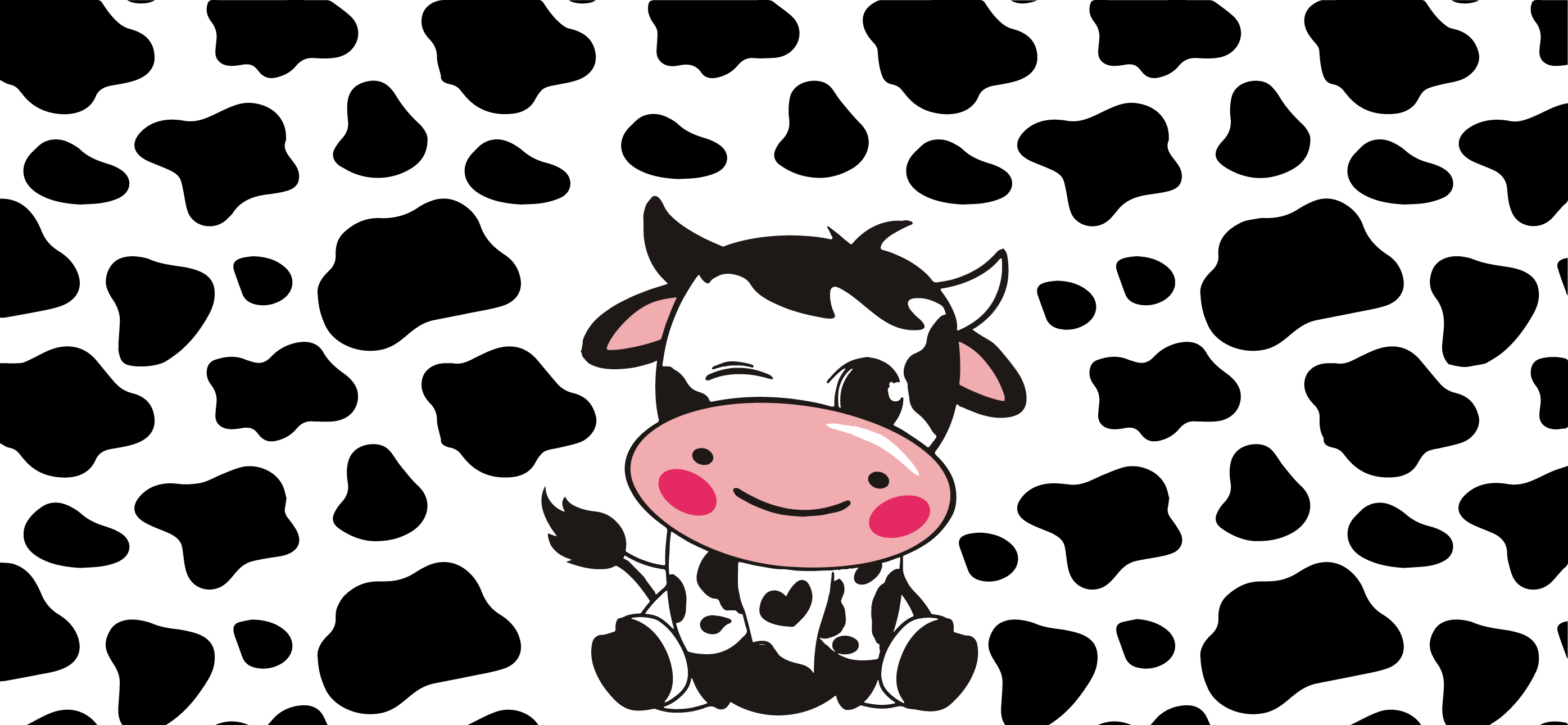 Baby Cow Libbey Glass Can Vinyl Wrap 16 oz - The Vinyl Haus Main image