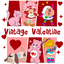 DTF Print-Vintage Valentine Strawberry girl with sleeve design