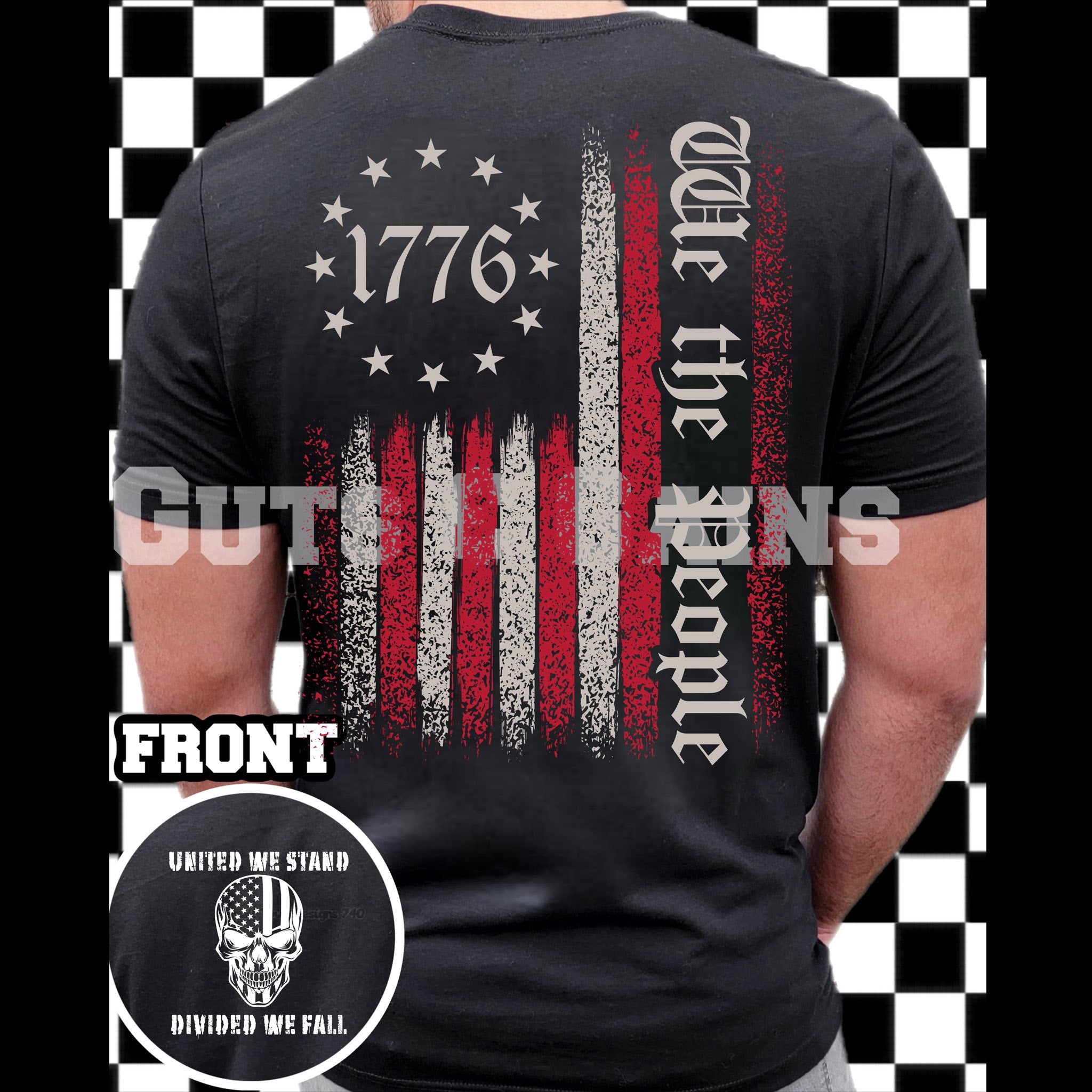 DTF PRINT We The People - Distressed Main image