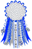 HTV Prints - Royal Blue and White Homecoming Mum
