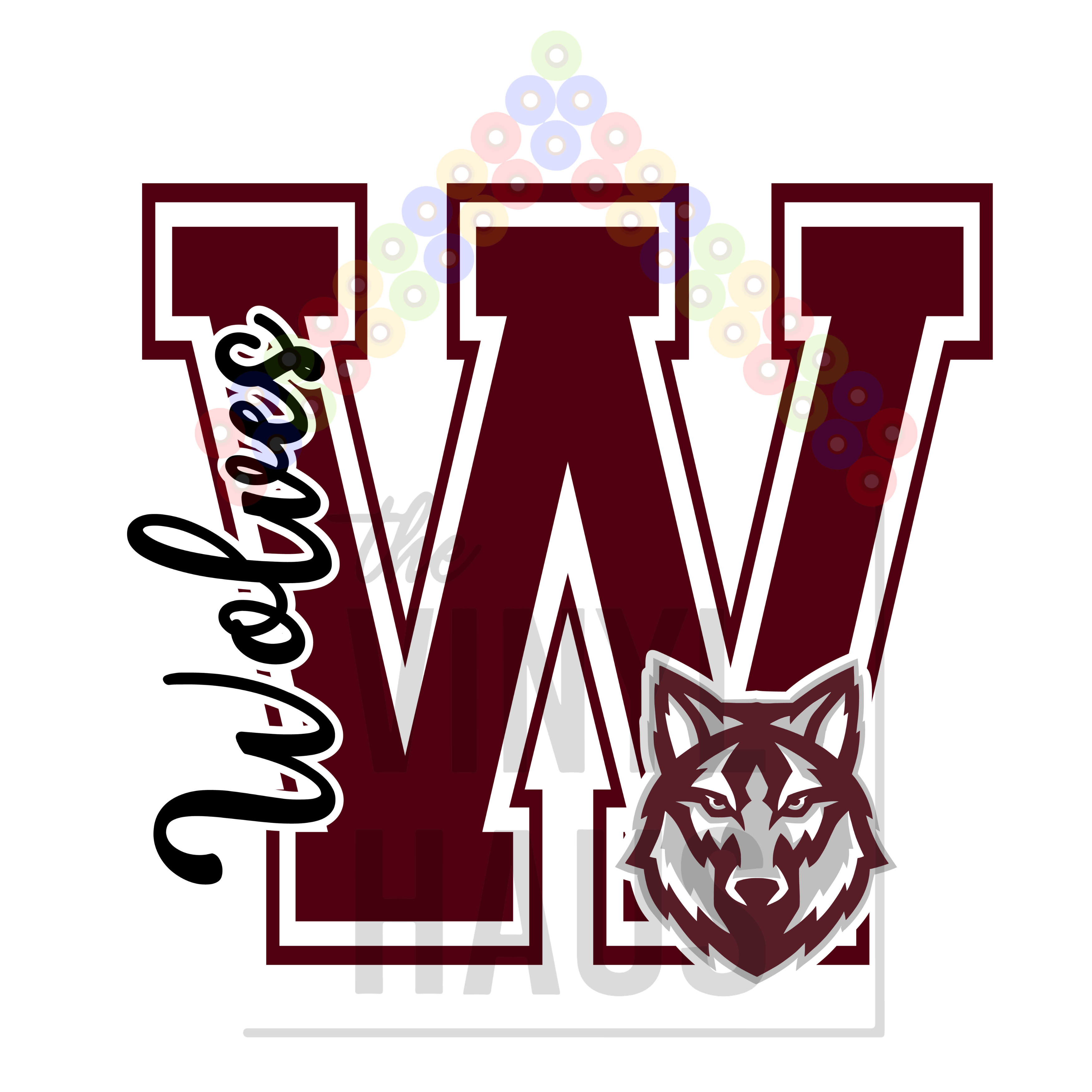 School Logos DTF- Wolves Varsity