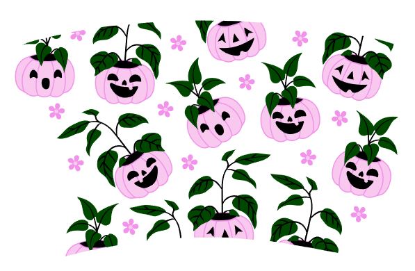 Venti Cold Cup 24 oz Vinyl Wrap - Pumpkin Head Planters - The Vinyl Haus