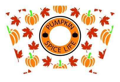 Venti Cold Cup 24 oz Vinyl Wrap - Pumpkin Spice Life - The Vinyl Haus