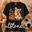 DTF PRINT - Corgi with Turkey Leg Halftone