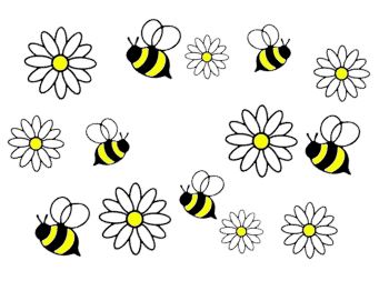 Venti Cold Cup 24 oz Vinyl Wrap - Daisy Bee - The Vinyl Haus Main image