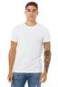 Bella Canvas 3001CVC Unisex T-Shirt Solid White Blend - Heat Transfer Haus